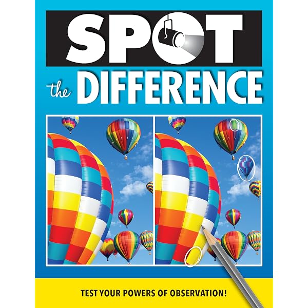 Spot The Difference Puzzle Books, Picture Puzzle Books for Adults